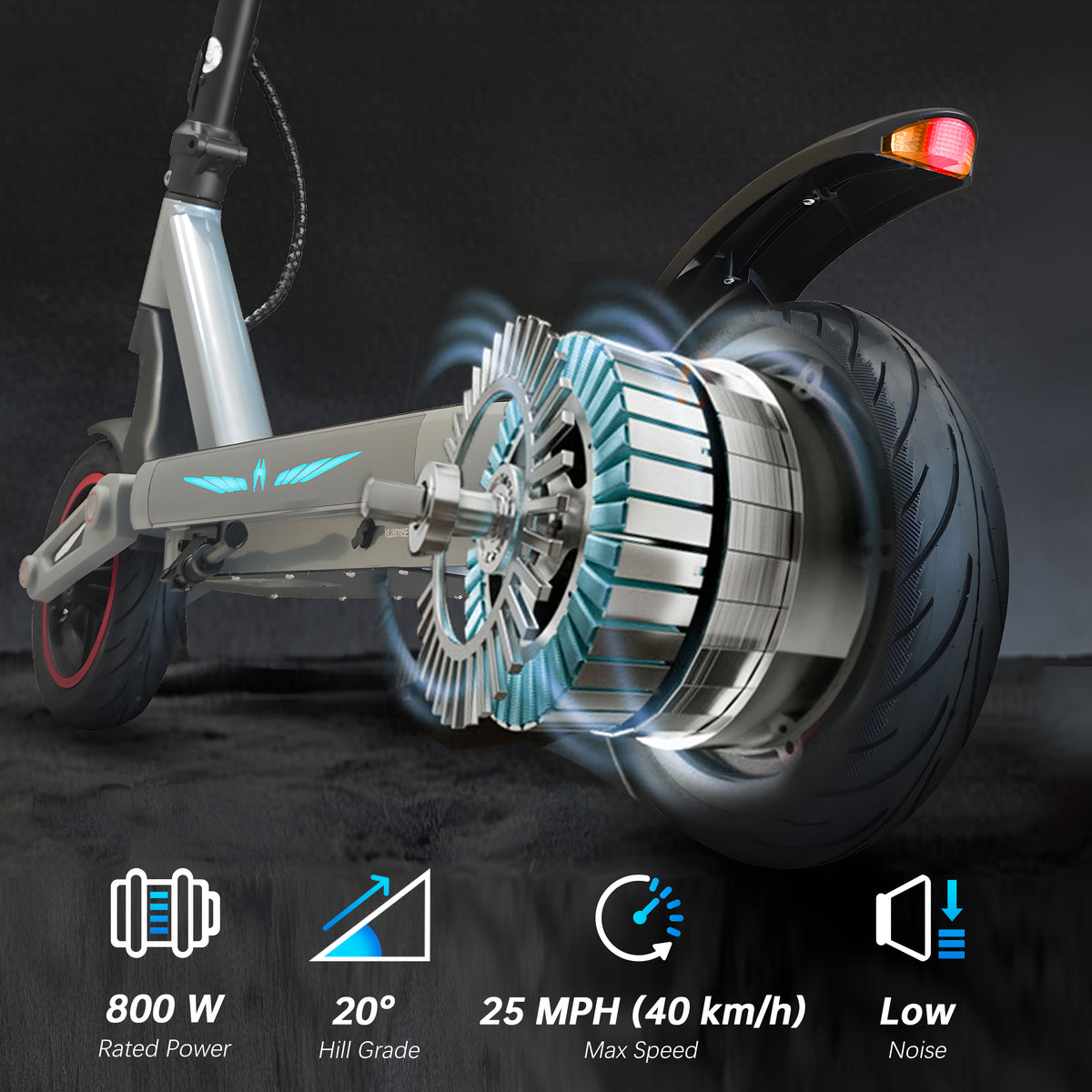 Zwheel ZSA Plus/E12 Plus 800W Electric Scooter