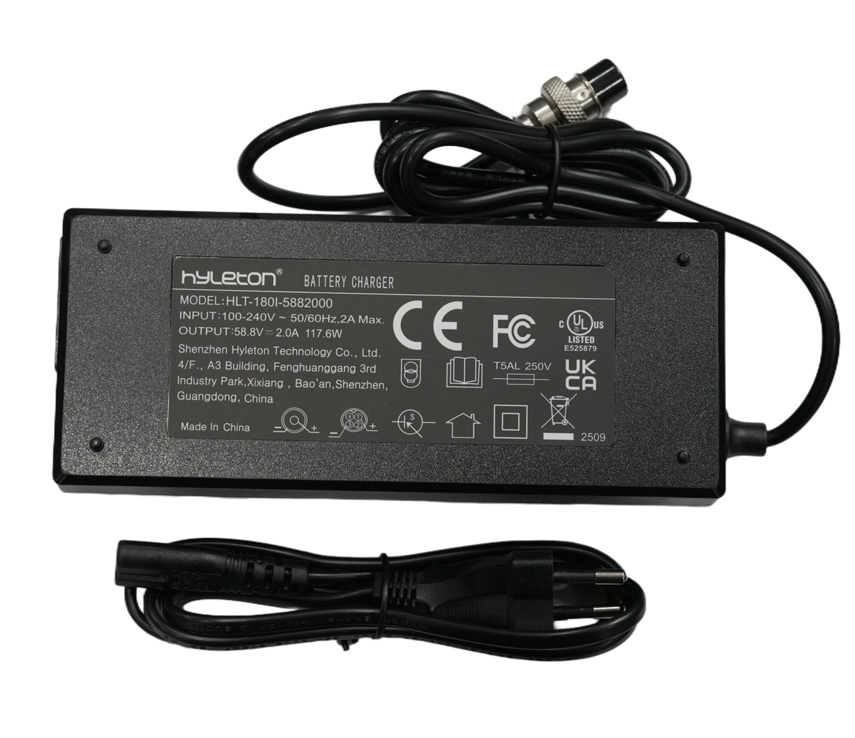 54.6V2.0A Charger for ZSB1/ZSB2,D3 Electric Scooters